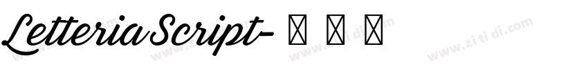 Letteria Script字体转换 Letteria Script字体转换
